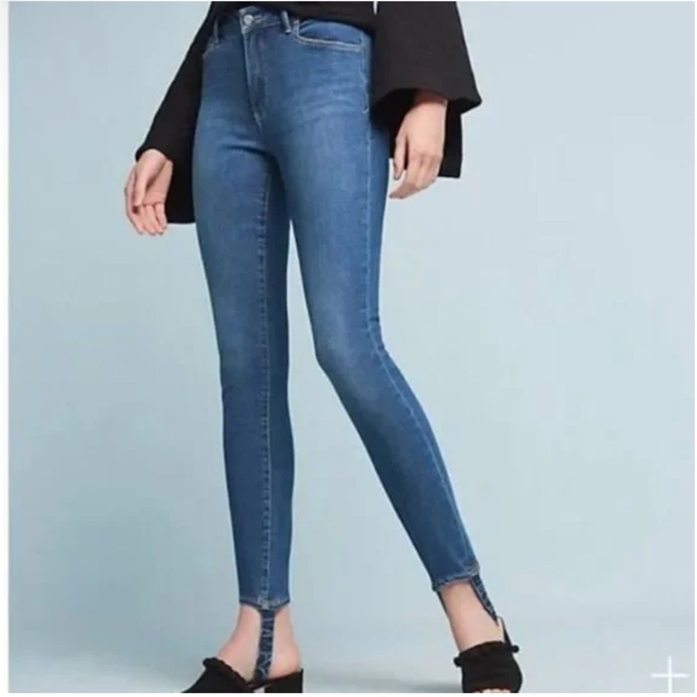 Anthropologie Pilcro and The Letterpress Script Jeans Stirrup